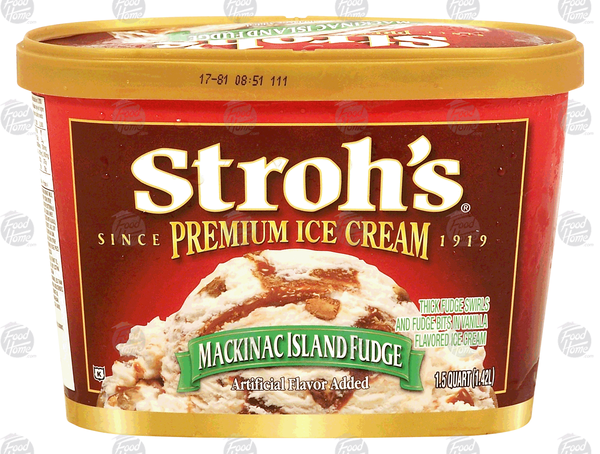 Stroh's Premium mackinac island fudge flavored ice cream Full-Size Picture